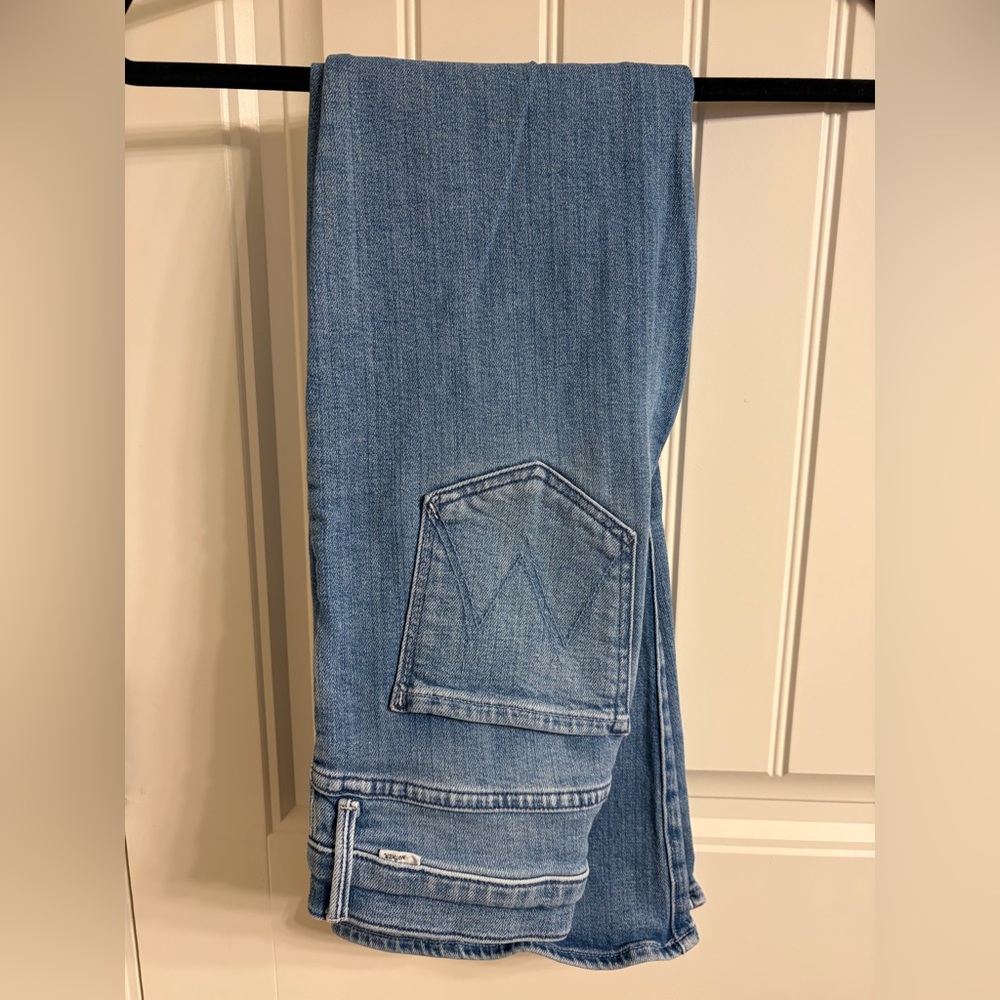 MOTHER Light Blue Denim The Weekender